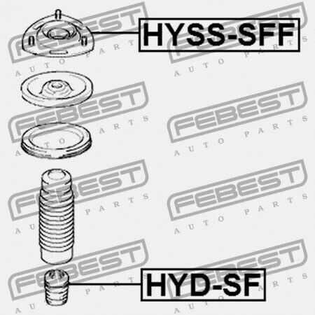 Febest Stoßdämpfer Für Hyundai Santa Fe