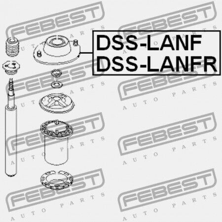 Febest Shock Absorber Mount for Daewoo Lanos 1997-2002