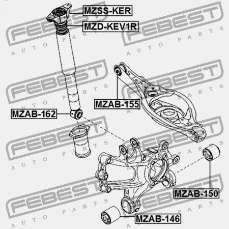 Febest Αμορτισέρ για Mazda CX-5 2011-2012