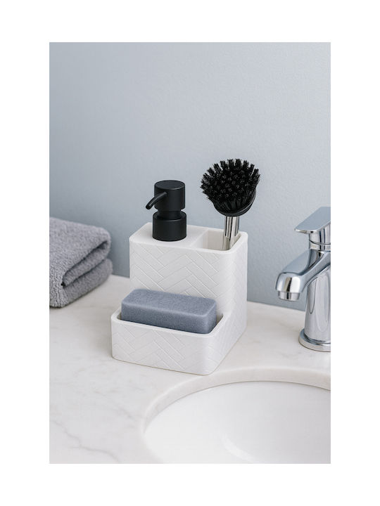 SteweHome Kitchen Foam Dispenser Plastic White 350ml