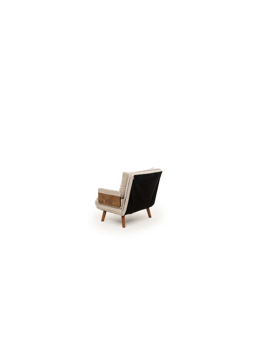 Polyrthrona Bett Beige 77x70x82cm