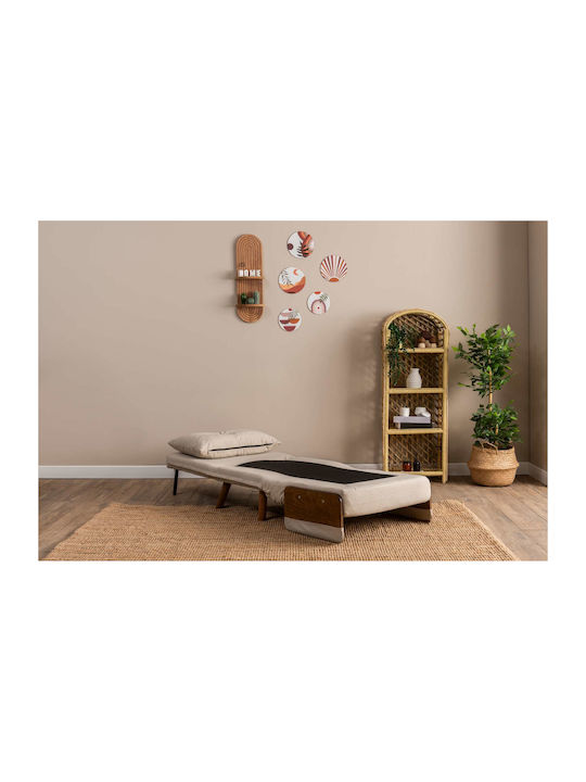 Polyrthrona Bett Beige 77x70x82cm
