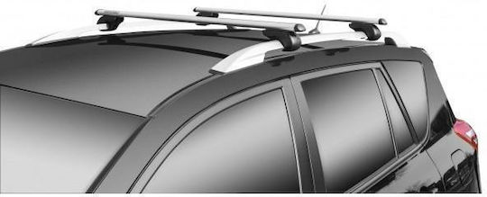 Menabo Set Aluminum Car Roof Bars Type Brio Silver Audi A4 Avant B7 8e 8h 11/2003 > 04/2008 5-Door Station Wagon Raised Rails Length 120cm 2 Pieces 4000/mb Menabo Mp.4000/mb-23