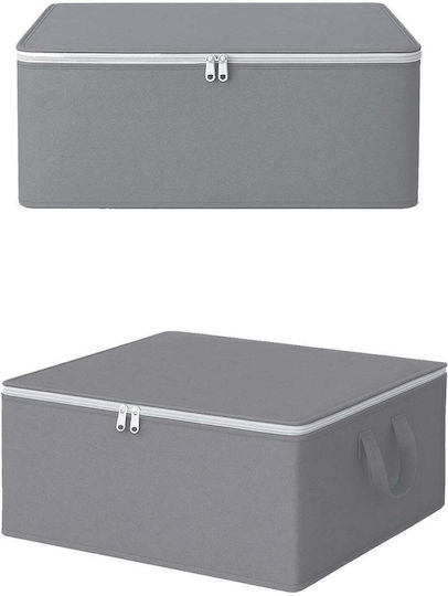 SteweHome Clothing Storage Case for Blanket/Duvet / Clothes in Grey Colour 45x65cm 10pcs