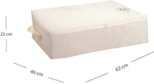 SteweHome Hanging Clothes Storage Case in Beige Colour 62x46x22cm