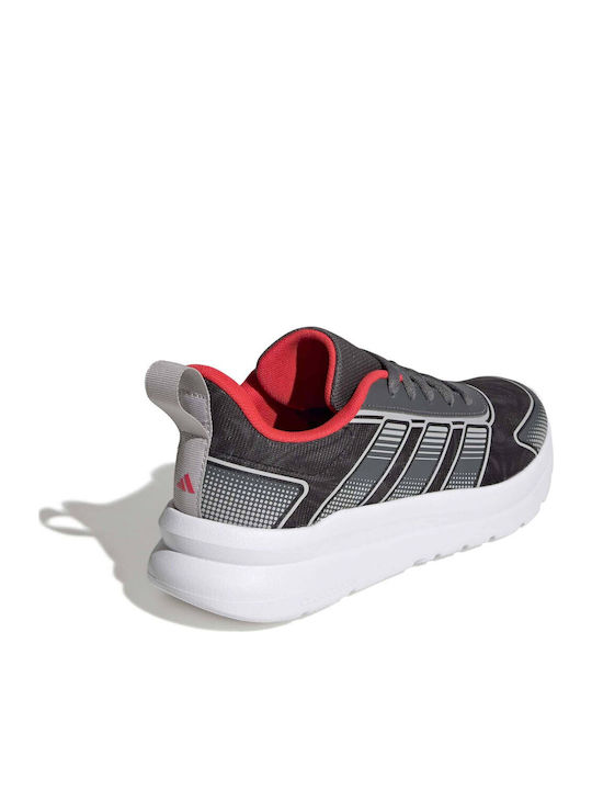 Tensaur Run 4.0 Kinder Sportschuhe Laufen mit Schnürsenkeln Graue