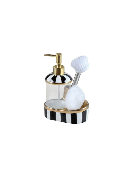 SteweHome Dispenser Κουζίνας Γυάλινο Γκρι 350ml