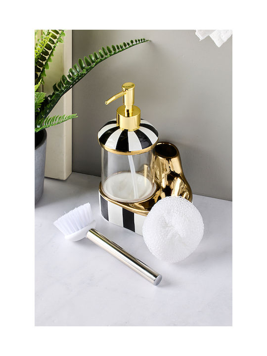 SteweHome Dispenser Κουζίνας Γυάλινο Γκρι 350ml