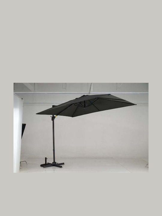 Hanging Squared Aluminum Grey 2x2m Umbrella