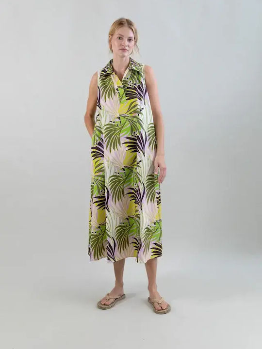 Summer Maxi Slip Dress Drape Floral