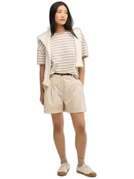 Barbour Adria Damen T-Shirt Gestreift Sand