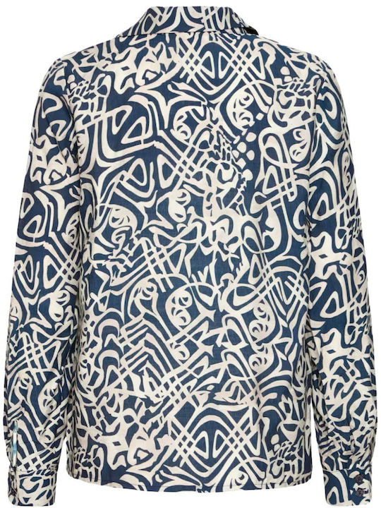 Long Sleeve Women's Shirt Navy Blue