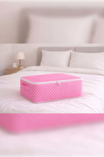 SteweHome Θήκη Αποθήκευσης Ρούχων σε Ροζ Χρώμα 55x35x22cm 6τμχ