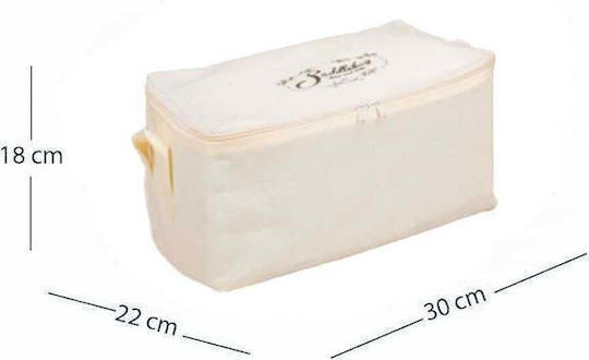 SteweHome Θήκη Αποθήκευσης Ρούχων σε Μπεζ Χρώμα 30x22cm 5τμχ