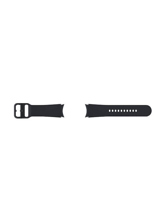 Samsung Λουράκι Σιλικόνης Μαύρο (Galaxy Watch4/5/6/7/FE/4 Classic/6 Classic/5 Pro)