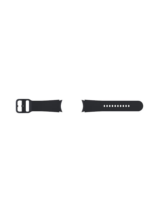 Samsung Λουράκι Σιλικόνης Μαύρο (Galaxy Watch4/5/6/7/FE/4 Classic/6 Classic/5 Pro)