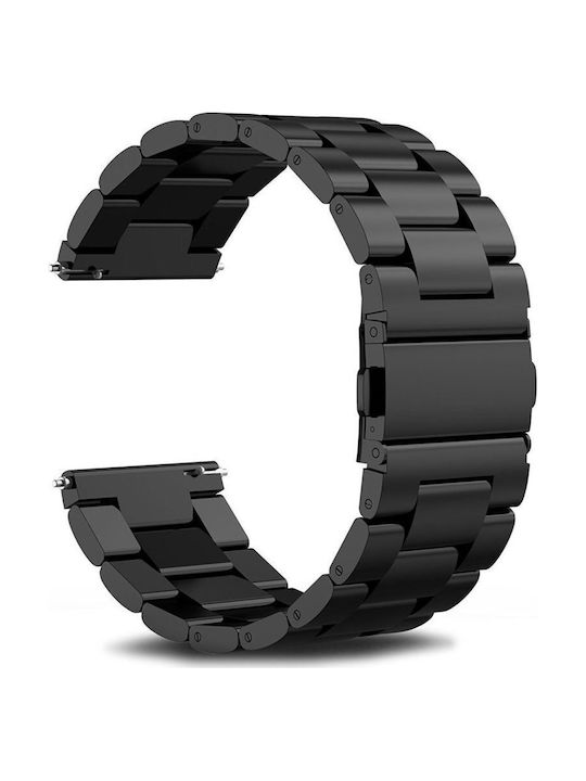 Buckle Strap Stainless Steel Black (Huawei Watch GT/GT Pro 2/3/4/5 / Ultimate 46mm)