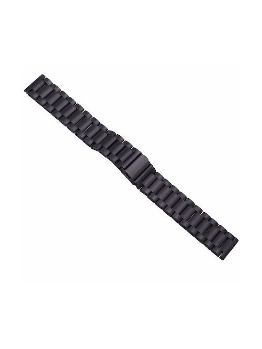 Stainless Steel Λουράκι Μεταλλικό Μαύρο (Galaxy Watch Active 2)