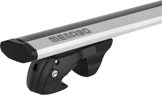 Menabo Aluminum Roof Bars Jackson XL Silver 135 Cm Silver Color Honda Shuttle 5 Doors 2010> Raised Rails Parallel Bars Set 2 Pieces 11290/mb Mp.11290/mb-80