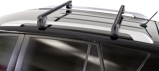 Menabo Car Roof Bars Aluminum Sherman XL Black 135 Cm Black Color Honda Shuttle 5 Doors 2010> Raised Rails Parallel Bars Gap 2 Pieces 12290/mb Mp.12290/mb-79