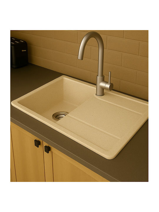 Unixton Drop-In Chiuvetă din Granit Sintetic L85xW50cm