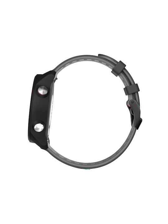Dual-color Λουράκι Σιλικόνης Μαύρο / Γκρι (Huawei Watch GT/GT Pro 2/3/4/5 / Ultimate 46mm)