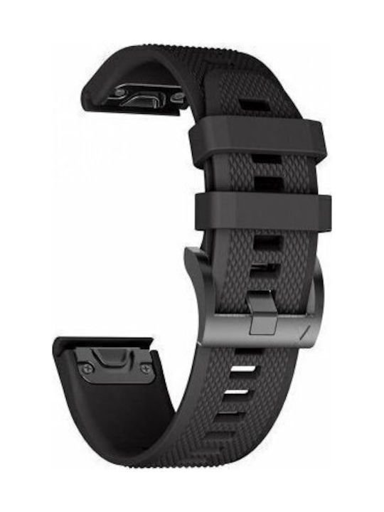Armband Silikon Schwarz (Fenix 3 / 5X / 5X Plus / 6X / 6X Pro / 7X / 7X Pro / 8 (51mm))