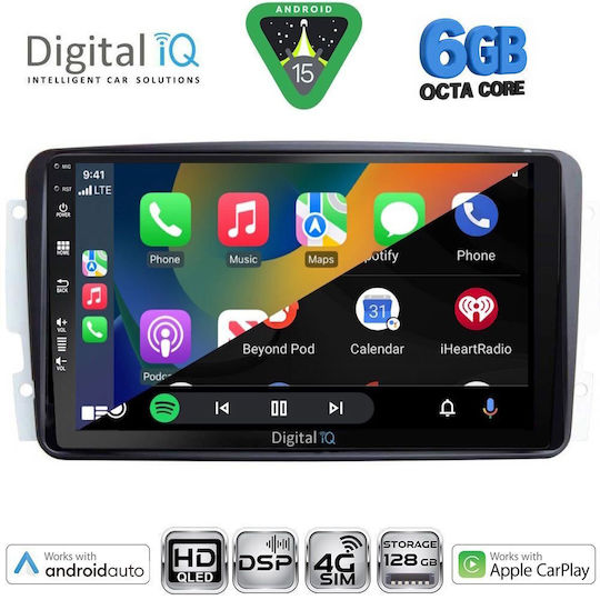 Digital Iq Bxf 17401_cpaa 9inc Multimedia Tablet Mercedes Clk W209 Mod 2000-2004