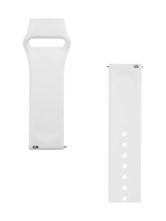 Handodo Silicone Band Curea Silicon cu Pin Alb (Forerunner 55/245/645 / Vivoactive 3/5/HR / Venu Sq 2) 2447401