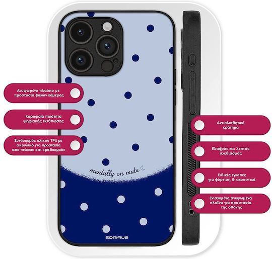 Калъф Sonique Delulu Polka Era Series Realme 12 Plus 5g Син Mentally