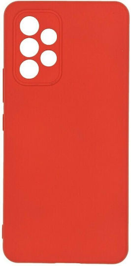 Samsung Soft Back Cover Umschlag Rückseite Silikon Rot (Galaxy A53)