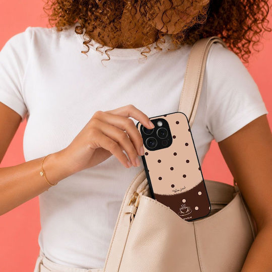 Sonique Delulu Polka Era Series Samsung Galaxy M52 5g Coffee Mobile Phone Case First