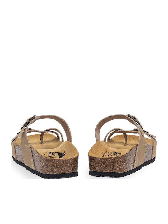 Cp Bombay Leather Women's Anatomic Sandals Nobuck Taupe
