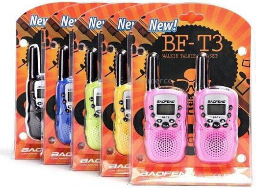 Baofeng BF-T3 Walkie Talkie with Monochrome Screen Set of 2pcs In Orange Color