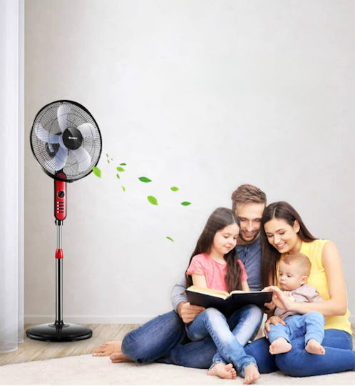 Mistral Plus Вентилатор Стоящ Вентилатор 70W Диаметър На Вентилатора 45см Черен