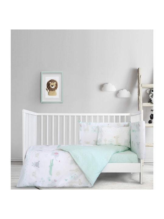 Nima Cotton Baby Quilt Best Friends 110x150cm Turquoise