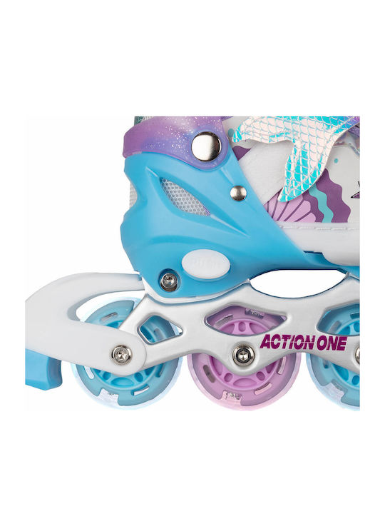 Action One Kleine Meerjungfrau Einstellbare Inline Skates Größe S 31-34 Lila