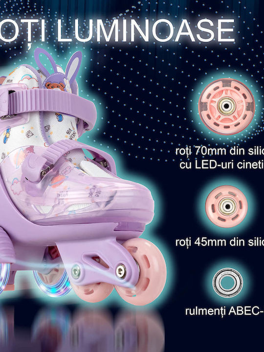 Action One Beginner Adjustable Inline Skates Size S 31-34 Purple