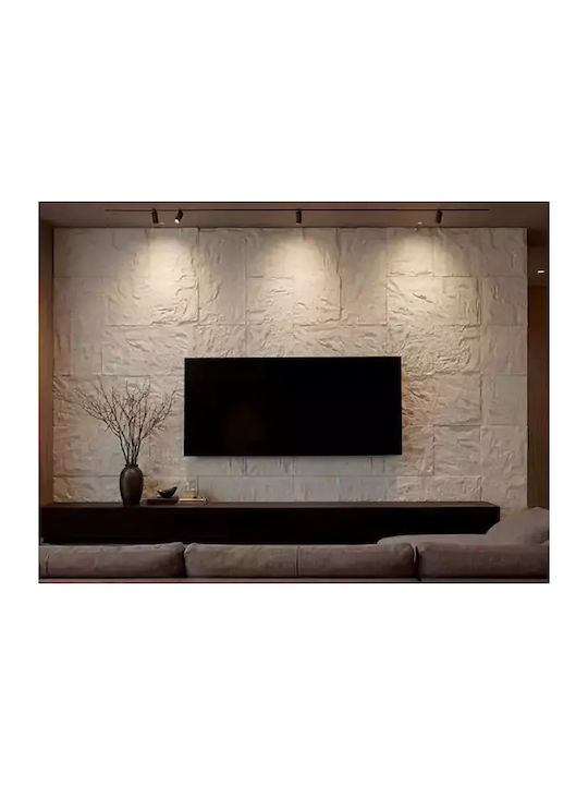 3D Πάνελ Τοίχου με Κόλλα Μπεζ 60x120εκ.