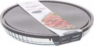Marva Τουρτιέρα Γυάλινη με Καπάκι Διάφανη 27x27εκ.