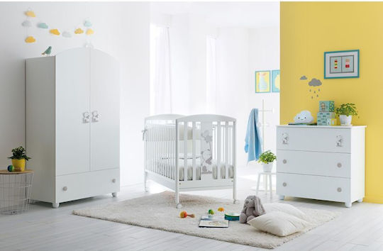 Pali Orsetto White Baby Crib