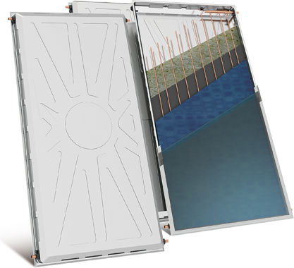 Nobel Încălzitor solar de apă 160lt Inox Triple Energy Pompă de căldură 2.6 m² Selective