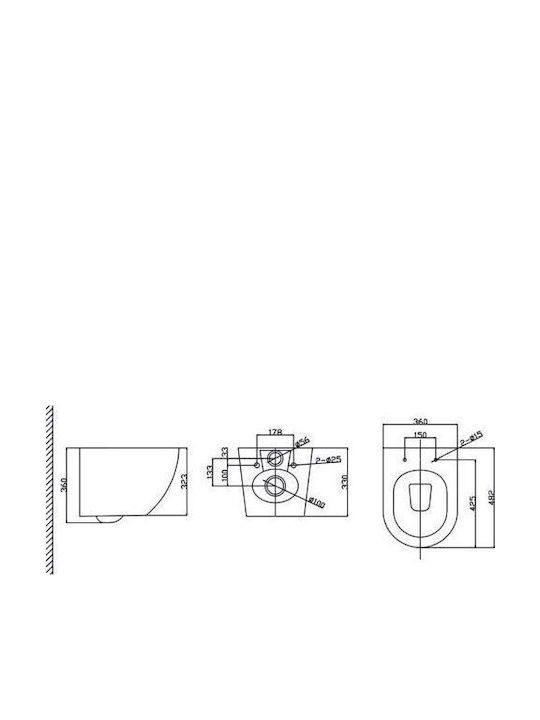 Tema Wandhängende Toilette