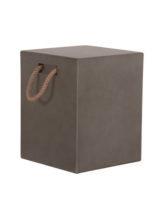 HomeMarkt Außenbereich-Hocker aus Beton Zak Graue 36x36x43cm