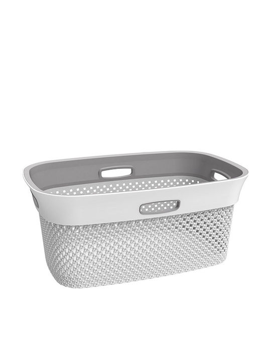 DEA home Καλάθι Αποθήκευσης Πλαστικό Λευκό 45lt