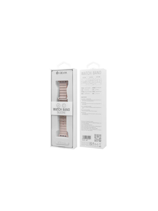Devia Deluxe Series Sport Λουράκι Σιλικόνης Μαύρο (Apple Watch 44/45/46mm/Ultra 49mm)