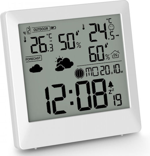 HAMA 00222238 Drahtlos Wetterstation Digital Tischplatte Weiß