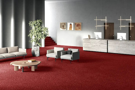 Teppichboden Manhattan 19 Subfloor Action Back 8,5mm Rot 400x