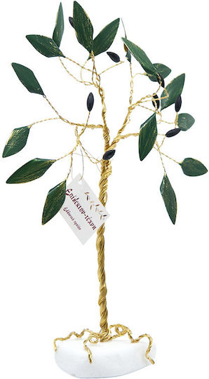 Epilekton Art Decorative Olive made of Metallic 16x16cm 1pcs