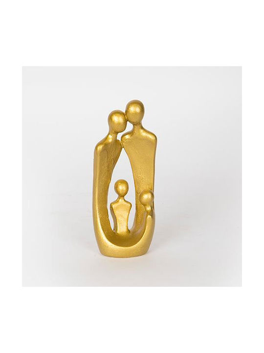 Decorative Sculpture People Gold 6.5x4x15.5cm 13985 752-27109